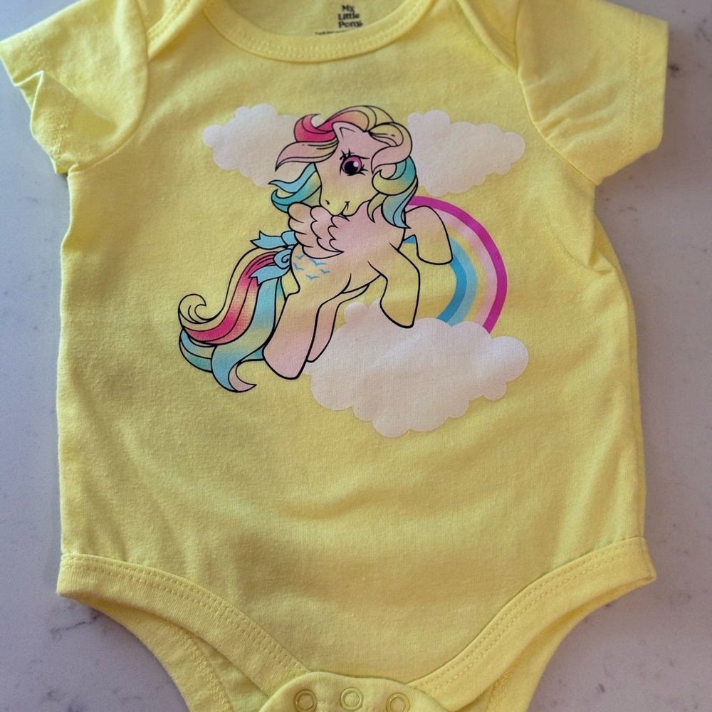 My Little Pony Rainbow Unicorn Baby  Onesie 🐴🌈💛